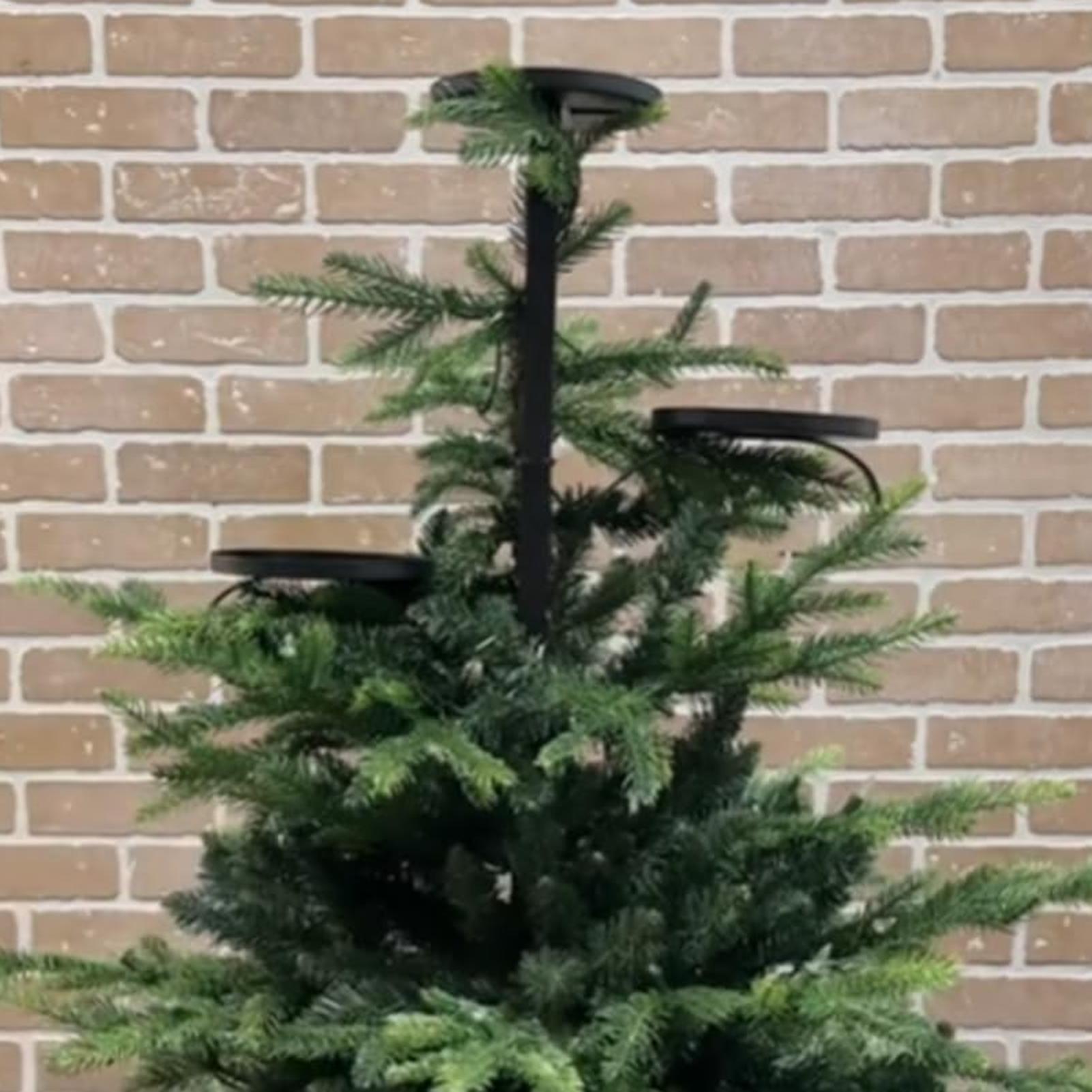 メタルブラックトリプルツリートッパー燭台ツリートッパー燭台ク - Home Decor Tree のレビューと価格