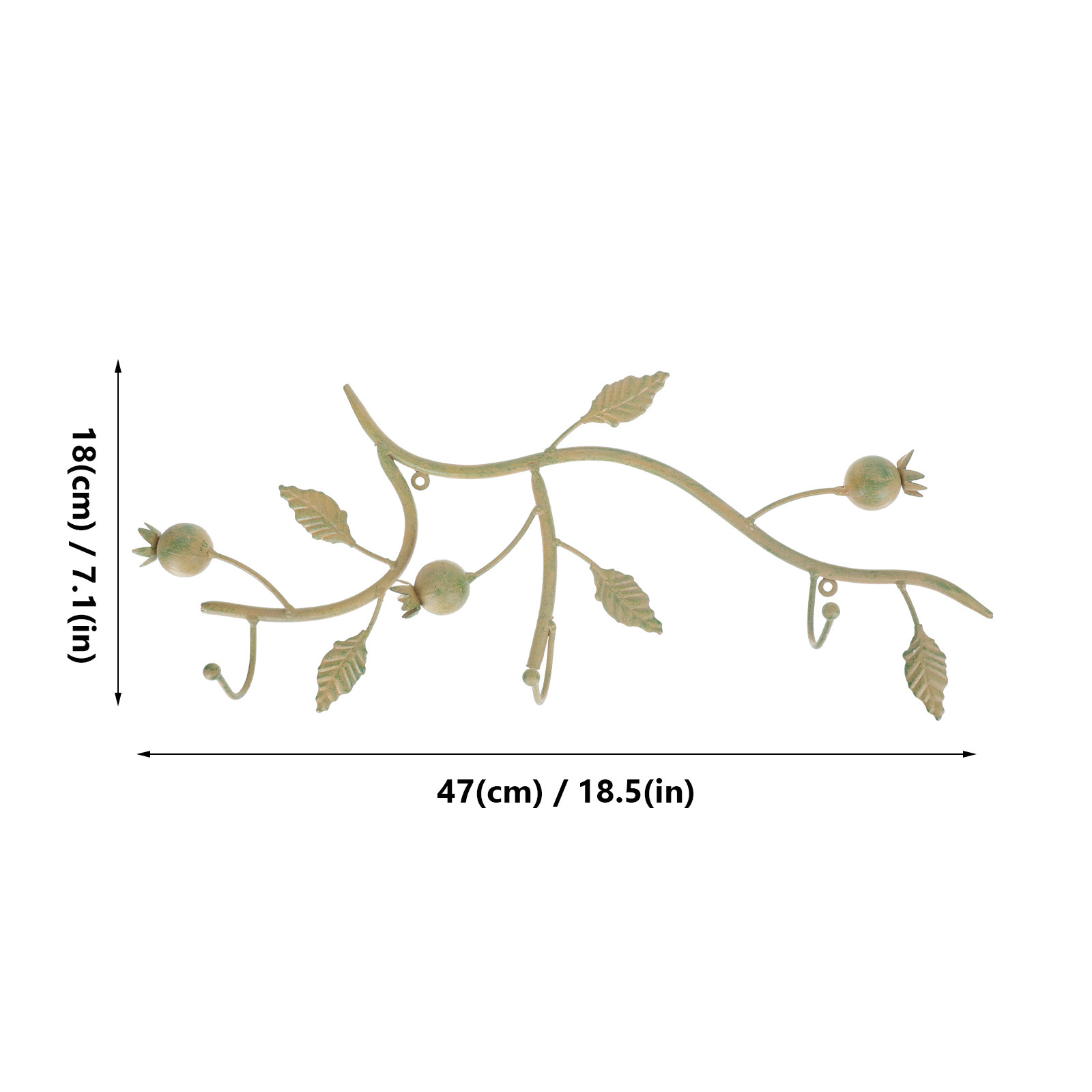 1個入り 鉄製アートウォールフック ヴィンテージ装飾 帽子ハ - Home Decor Tree のレビューと価格