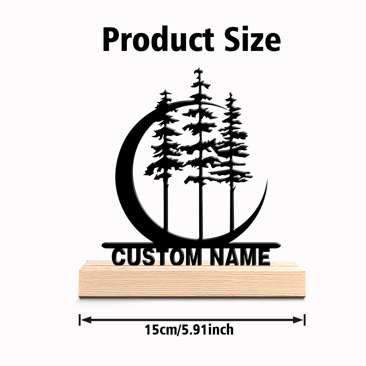 カスタマイズされたホリデー雰囲気のツリーと月のメタル彫刻、無 - Home Decor Tree のレビューと価格