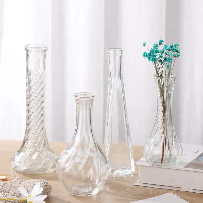 シンプルな糸花瓶細いガラスフラワーアレンジメントデバイスリビ - Terrarium Glass Bottle のレビューと価格