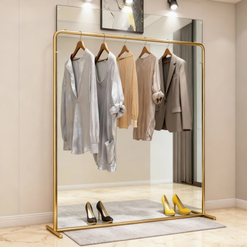 高級デザインのゴールド衣類ラック、アイアンアート、北欧風衣類 - Home Decor Retail Stores のレビューと価格