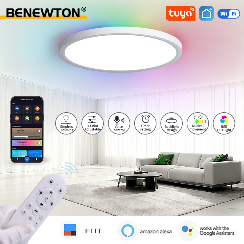 BENEWTON Tuya スマート WiFi シーリングラ - Home Decor Free App のレビューと価格